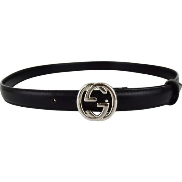 574197AN (S2) Gucci Belt Black Leather main image 11